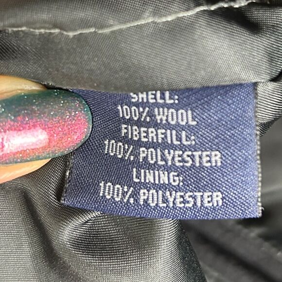 Roundtree & Yorke Men's Wool Overcoat Jacket Collared Button Front Coat Black L - Picture 13 of 15